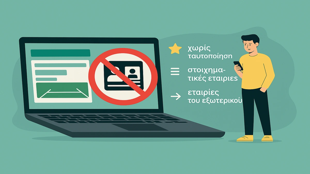 στοιχηματικες χωρις ταυτοποιηση ελλαδα